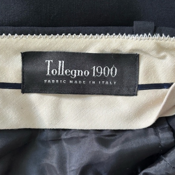 J. CREW Tollegno 1900 Favorite Fit Straight Leg Dress Pants Size 0 in Black - Picture 2 of 5